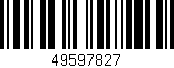 Código de barras (EAN, GTIN, SKU, ISBN): '49597827'