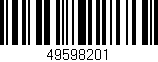 Código de barras (EAN, GTIN, SKU, ISBN): '49598201'