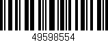 Código de barras (EAN, GTIN, SKU, ISBN): '49598554'