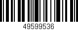 Código de barras (EAN, GTIN, SKU, ISBN): '49599536'