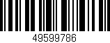 Código de barras (EAN, GTIN, SKU, ISBN): '49599786'