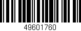 Código de barras (EAN, GTIN, SKU, ISBN): '49601760'