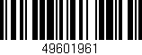 Código de barras (EAN, GTIN, SKU, ISBN): '49601961'