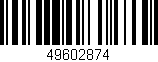 Código de barras (EAN, GTIN, SKU, ISBN): '49602874'