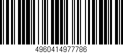 Código de barras (EAN, GTIN, SKU, ISBN): '4960414977786'