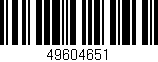 Código de barras (EAN, GTIN, SKU, ISBN): '49604651'