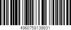 Código de barras (EAN, GTIN, SKU, ISBN): '4960759139931'