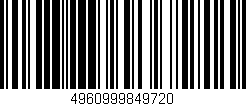 Código de barras (EAN, GTIN, SKU, ISBN): '4960999849720'