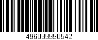 Código de barras (EAN, GTIN, SKU, ISBN): '496099990542'