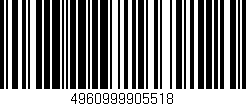 Código de barras (EAN, GTIN, SKU, ISBN): '4960999905518'