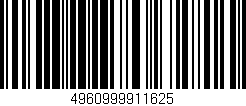 Código de barras (EAN, GTIN, SKU, ISBN): '4960999911625'
