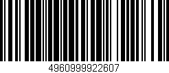 Código de barras (EAN, GTIN, SKU, ISBN): '4960999922607'