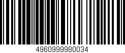 Código de barras (EAN, GTIN, SKU, ISBN): '4960999980034'