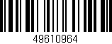 Código de barras (EAN, GTIN, SKU, ISBN): '49610964'