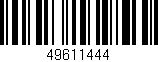 Código de barras (EAN, GTIN, SKU, ISBN): '49611444'