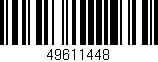 Código de barras (EAN, GTIN, SKU, ISBN): '49611448'