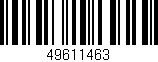 Código de barras (EAN, GTIN, SKU, ISBN): '49611463'