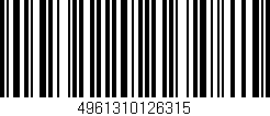 Código de barras (EAN, GTIN, SKU, ISBN): '4961310126315'