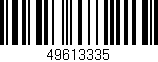 Código de barras (EAN, GTIN, SKU, ISBN): '49613335'