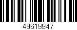 Código de barras (EAN, GTIN, SKU, ISBN): '49619947'