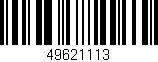 Código de barras (EAN, GTIN, SKU, ISBN): '49621113'
