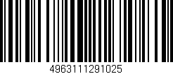 Código de barras (EAN, GTIN, SKU, ISBN): '4963111291025'