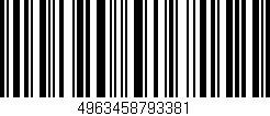 Código de barras (EAN, GTIN, SKU, ISBN): '4963458793381'