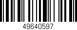 Código de barras (EAN, GTIN, SKU, ISBN): '49640597'