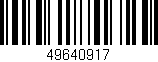 Código de barras (EAN, GTIN, SKU, ISBN): '49640917'