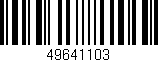 Código de barras (EAN, GTIN, SKU, ISBN): '49641103'
