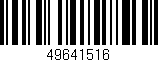 Código de barras (EAN, GTIN, SKU, ISBN): '49641516'