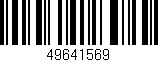 Código de barras (EAN, GTIN, SKU, ISBN): '49641569'