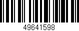 Código de barras (EAN, GTIN, SKU, ISBN): '49641598'
