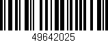 Código de barras (EAN, GTIN, SKU, ISBN): '49642025'