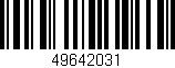 Código de barras (EAN, GTIN, SKU, ISBN): '49642031'