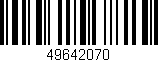 Código de barras (EAN, GTIN, SKU, ISBN): '49642070'