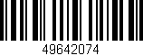 Código de barras (EAN, GTIN, SKU, ISBN): '49642074'