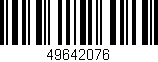 Código de barras (EAN, GTIN, SKU, ISBN): '49642076'