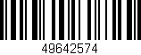 Código de barras (EAN, GTIN, SKU, ISBN): '49642574'