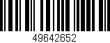 Código de barras (EAN, GTIN, SKU, ISBN): '49642652'