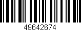 Código de barras (EAN, GTIN, SKU, ISBN): '49642674'