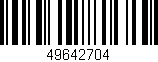 Código de barras (EAN, GTIN, SKU, ISBN): '49642704'
