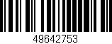 Código de barras (EAN, GTIN, SKU, ISBN): '49642753'