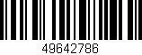 Código de barras (EAN, GTIN, SKU, ISBN): '49642786'