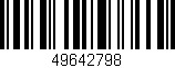 Código de barras (EAN, GTIN, SKU, ISBN): '49642798'