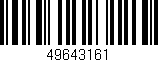 Código de barras (EAN, GTIN, SKU, ISBN): '49643161'