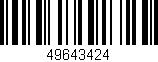 Código de barras (EAN, GTIN, SKU, ISBN): '49643424'
