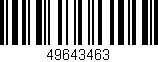Código de barras (EAN, GTIN, SKU, ISBN): '49643463'