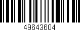 Código de barras (EAN, GTIN, SKU, ISBN): '49643604'