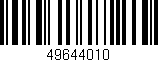 Código de barras (EAN, GTIN, SKU, ISBN): '49644010'